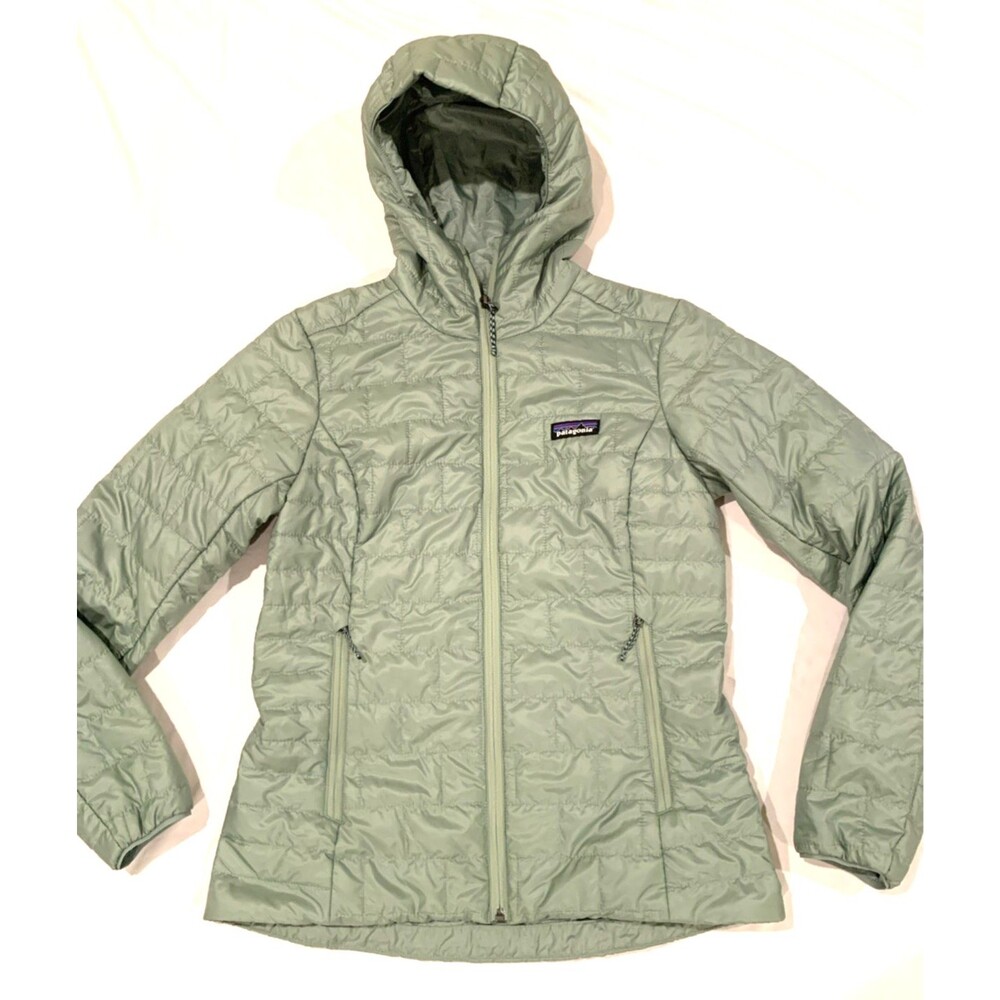 New $289 Women's Patagonia Nano Puff Hoody Ellwood Green Sz S 84228 FA25